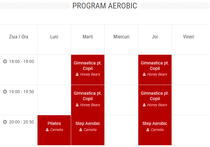 program aerobic